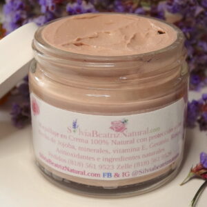 Maquillaje Antiedad en Crema 100% Natural (con protección solar)