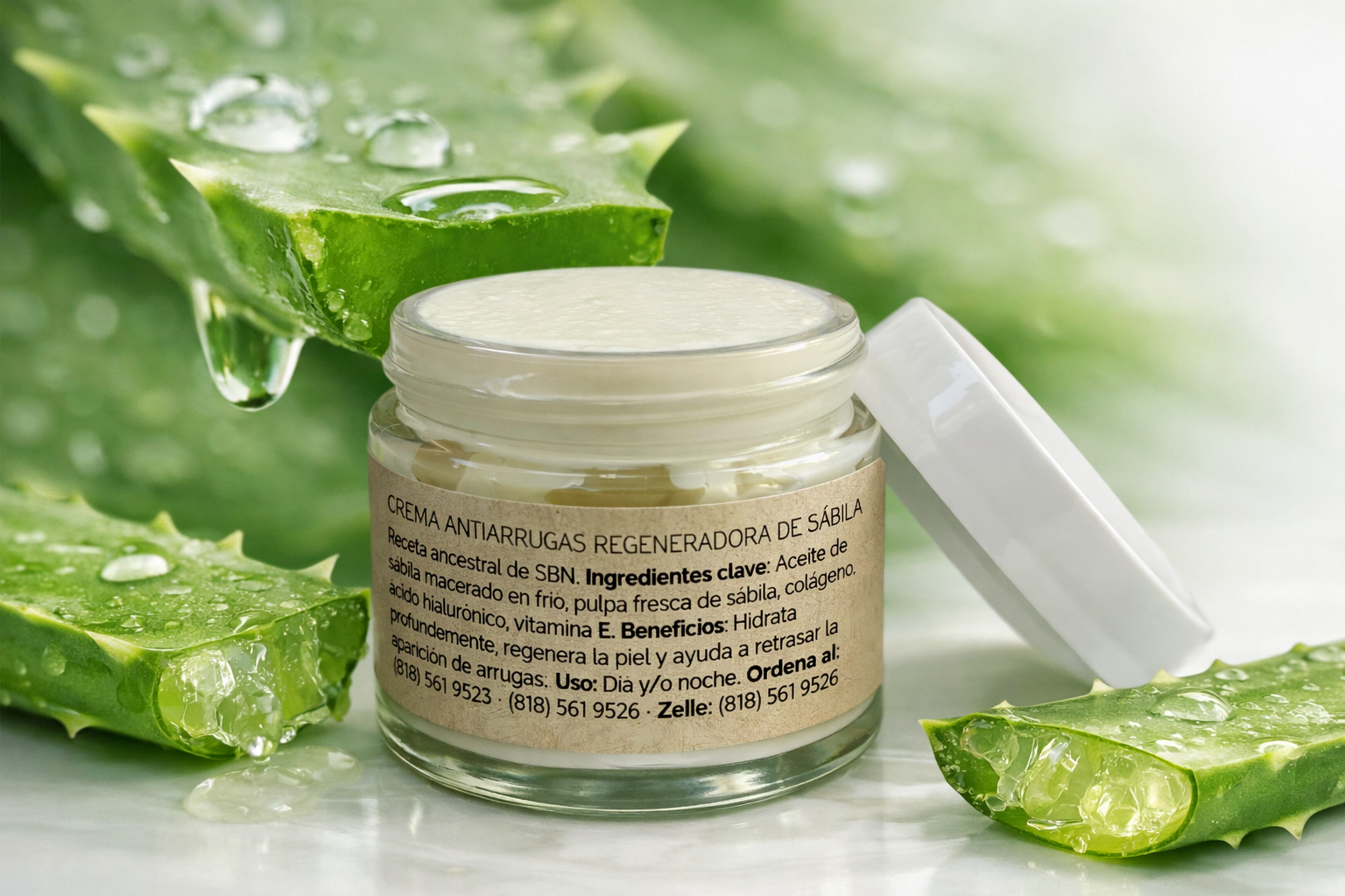 Crema Antiarrugas Regeneradora de Sábila