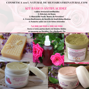 Kit Básico 100% Natural para el cuidado de la piel Antiarrugas|Antiflacidez